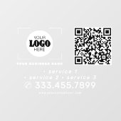 Fügen Sie Ihren Logo-QR-Code Werbeauto-Vinyl hinte Fensteraufkleber (Blatt)