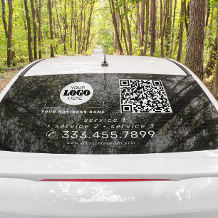 Fügen Sie Ihren Logo-QR-Code Werbeauto-Vinyl hinte Fensteraufkleber