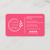 Fügen Sie Ihren Logo Social Media QR Code Corporat Visitenkarte (Vorderseite)