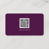 Fügen Sie Ihren Logo Social Media QR Code Corporat Visitenkarte (Rückseite)