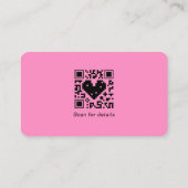 Fügen Sie Ihren Logo Social Media QR Code Corporat Visitenkarte (Rückseite)