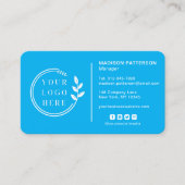 Fügen Sie Ihren Logo Social Media QR Code Corporat Visitenkarte (Vorderseite)