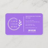 Fügen Sie Ihren Logo Social Media QR Code Corporat Visitenkarte (Vorderseite)