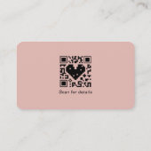 Fügen Sie Ihren Logo Social Media QR Code Corporat Visitenkarte (Rückseite)