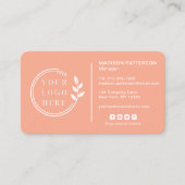 Fügen Sie Ihren Logo Social Media QR Code Corporat Visitenkarte (Vorderseite)