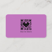 Fügen Sie Ihren Logo Social Media QR Code Corporat Visitenkarte (Rückseite)