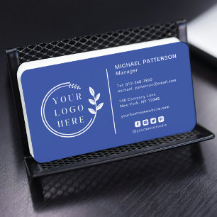 Fügen Sie Ihren Logo Social Media QR Code Corporat Visitenkarte