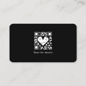 Fügen Sie Ihren Logo Social Media QR Code Corporat Visitenkarte (Rückseite)