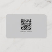 Fügen Sie Ihren Logo Social Media QR Code Corporat Visitenkarte (Rückseite)