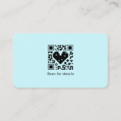 Fügen Sie Ihren Logo Social Media QR Code Corporat Visitenkarte (Rückseite)