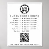 Fügen Sie Ihren Logo-Text QR-Code Geschäftseröffnu Poster (Vorne)
