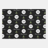 Fügen Sie Ihren Logo Text Werbeaktion Weihnachtsba Geschenkpapier Set (Vorderseite)