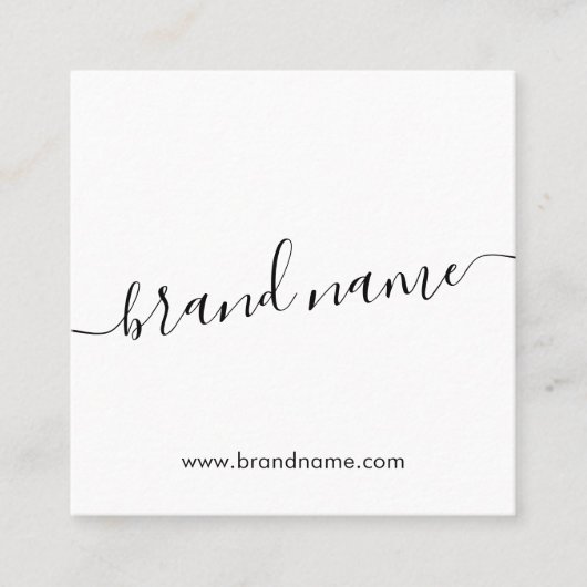 Fügen Sie Ihren Markennamen modernen minimalistisc Telefonnummerkarte (Vorderseite)