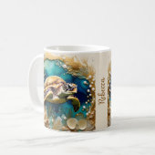 Fügen Sie Ihren Namen 3D Schildkröten unter dem Oz Kaffeetasse (Vorderseite Links)