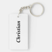 Fügen Sie Ihren Namen American Rifle und American Schlüsselanhänger (Rückseite)