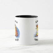 Fügen Sie Ihren Namen, den ich Morgenkaffee-Tasse  Tasse (Zentrum)