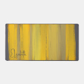 Fügen Sie Ihren Namen Elegante Moderne Kunst Chic Schreibtischunterlage (Vorderseite)