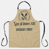 Fügen Sie Ihren Namen Funny Sprichwort Rustic Chef Schürze (Vorderseite)