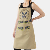 Fügen Sie Ihren Namen Funny Sprichwort Rustic Chef Schürze (InSitu)