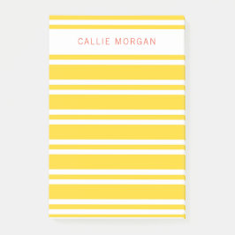 Fügen Sie Ihren Namen Gelb Streifen Post-it-Notize Post-it Klebezettel