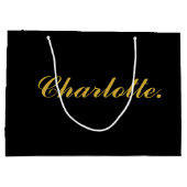 Fügen Sie Ihren Namen große Personalisierte Gesche Geschenktüte (Rückseite)