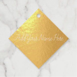 Fügen Sie Ihren Namen hier anpassbares Gold hinzu Geschenkanhänger
