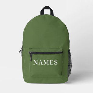Fügen Sie Ihren Namen hinzu Bedruckter Rucksack