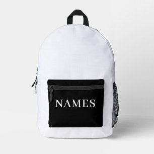 Fügen Sie Ihren Namen hinzu Bedruckter Rucksack