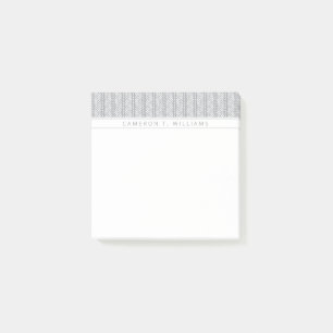 Fügen Sie Ihren Namen hinzu   Graues Handgezeichne Post-it Klebezettel