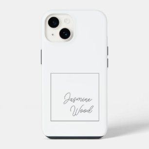 Fügen Sie Ihren Namen hinzu modernes minimalistisc iPhone 14 Hülle