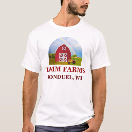 Fügen Sie Ihren Namen in Red Barn mit Blue Sky T-S T-Shirt