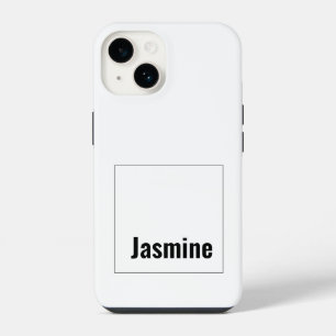 Fügen Sie Ihren Namen Minimalistisch hinzu iPhone 14 Hülle
