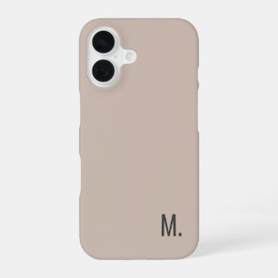 Fügen Sie Ihren Namen Modern Minimalist Initiale iPhone 16 Hülle