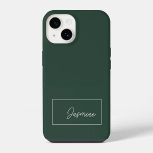 Fügen Sie Ihren Namen Modern Minimalist Schrift Du iPhone 14 Hülle