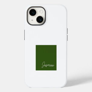 Fügen Sie Ihren Namen Modern Minimalist Schrift Gr iPhone 14 Hülle