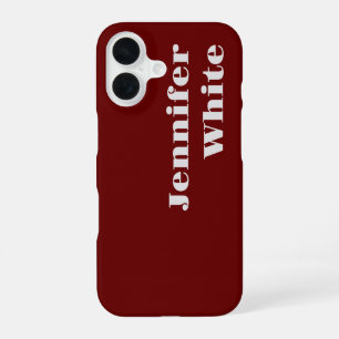 Fügen Sie Ihren Namen Moderne Minimalistische Schl iPhone 16 Hülle