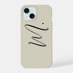 Fügen Sie Ihren Namen Moderne Monogramm-Initiale K iPhone 15 Hülle