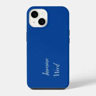 Fügen Sie Ihren Namen Modernes Minimalistisch Deep iPhone 14 Hülle