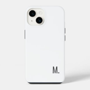 Fügen Sie Ihren Namen Modernes Minimalistisch Grau iPhone 14 Hülle