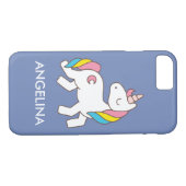 Fügen Sie Ihren Namen Niedlich magisches Einhorn P Case-Mate iPhone Hülle (Rückseite (Horizontal))