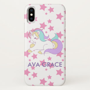 Fügen Sie Ihren Namen Niedlich magisches Einhorn P Case-Mate iPhone Hülle
