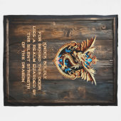 Fügen Sie Ihren Namen oder Text hinzu - Drache auf Fleecedecke (Vorderseite (Horizontal))