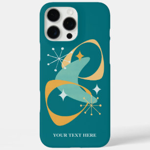 Fügen Sie Ihren Namen oder Text Mid Century Abstra iPhone 16 Pro Max Hülle