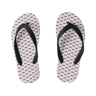 Fügen Sie Ihren Namen Red Fire LKW Personalisiert Kinderbadesandalen