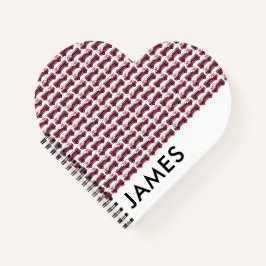 Fügen Sie Ihren Namen Red Fire LKW Personalisiert  Notizblock