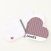 Fügen Sie Ihren Namen Red Fire LKW Personalisiert Notizblock (Innenseite)