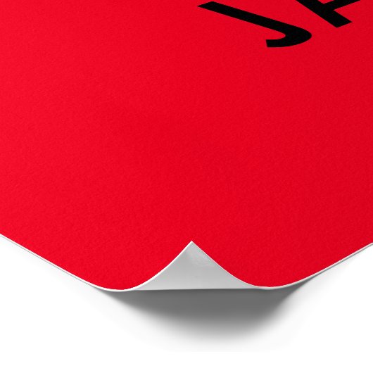 Fügen Sie Ihren Namen Red Fire LKW Personalisiert Poster (Ecke)