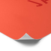 Fügen Sie Ihren Namen Red Fire LKW Personalisiert Poster (Ecke)