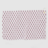 Fügen Sie Ihren Namen Red Fire LKW Personalisierte Golfhandtuch (Horizontal)