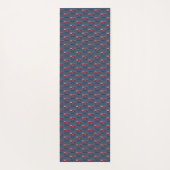 Fügen Sie Ihren Namen Red Fire LKW Personalisierte Yogamatte (Rückseite)